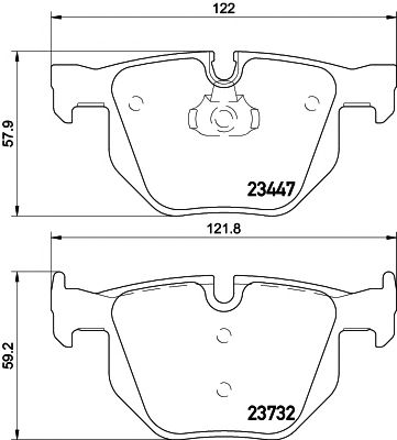 HELLA PAGID 8db355013941 -  Комплект тормозных колодок, дисковый тормоз